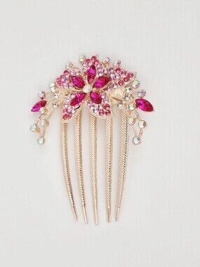 Flower Bridal Wedding Crystal Rhinestone Comb Clip Hair Accessorie